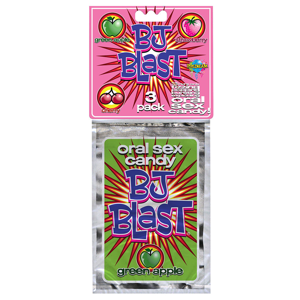 BJ Blast Oral Sex Candy 3-Pack (Strawberry, Cherry &amp; Green Apple)
