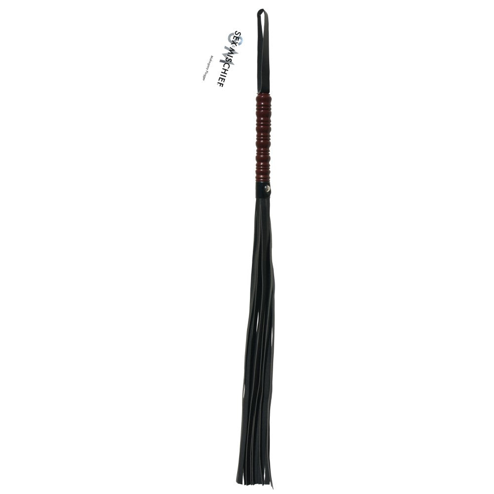 Sportsheets Sex &amp; Mischief Mahogany Flogger Black