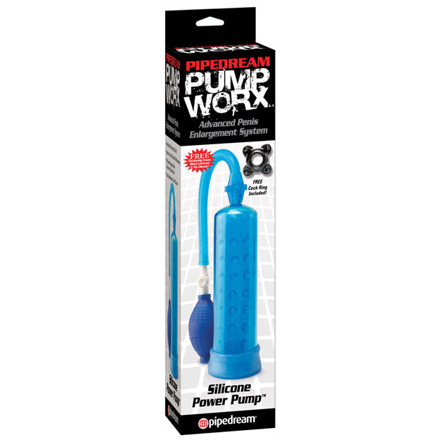 Pipedream Pump Worx Silicone Power Pump Blue