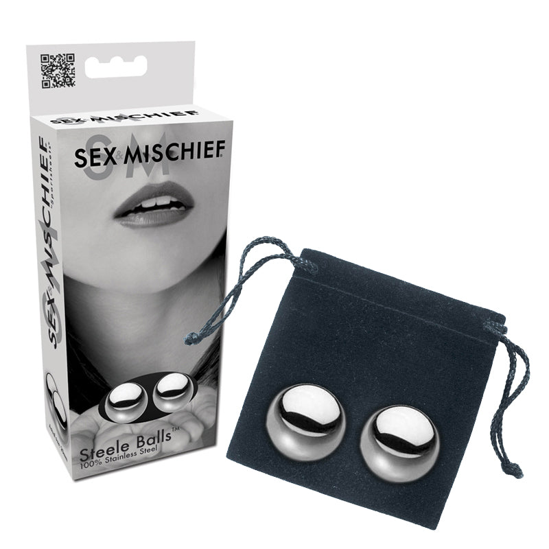 Sportsheets Sex &amp; Mischief Steele Balls Stainless Steel