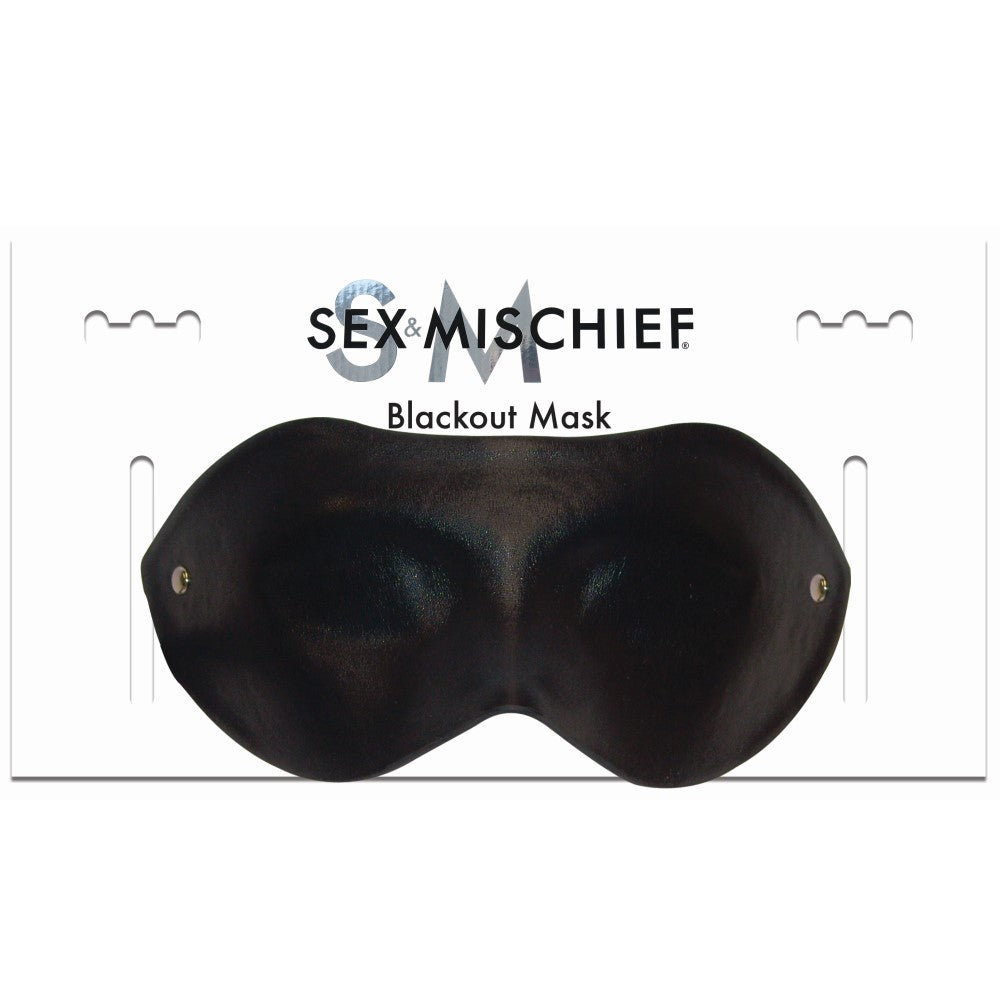 Sportsheets Sex &amp; Mischief Blackout Mask Blindfold Black