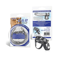 Blue Line C&B Gear V-style Cock Ring with Ball Divider