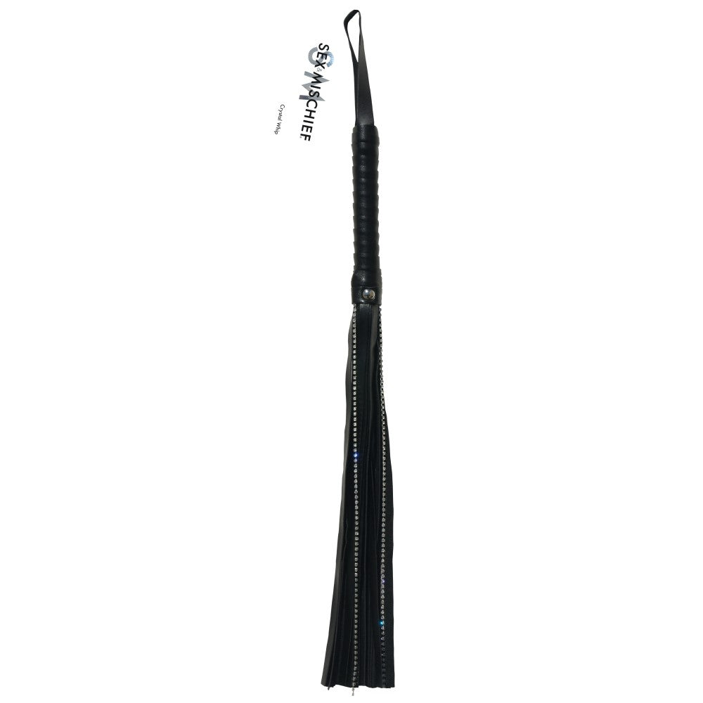 Sportsheets Sex &amp; Mischief Crystal Whip Black
