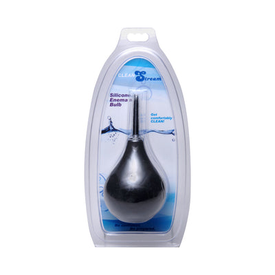 CleanStream Thin Tipped Enema Bulb Black