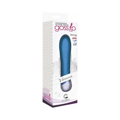 Curve Toys Gossip Vanessa Waterproof Silicone Vibrator Azure