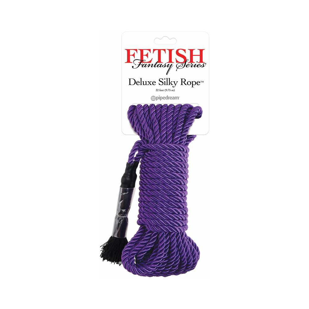Pipedream Fetish Fantasy Series Deluxe Silk Rope 9.75 m / 32 ' Purple