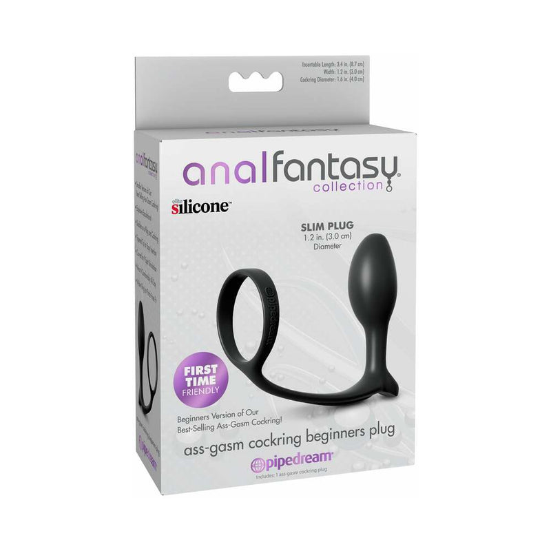 Pipedream Anal Fantasy Collection Silicone Ass-Gasm Cock Ring Beginner&
