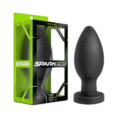 Blush Spark Silicone Anal Plug Medium Carbon Fiber