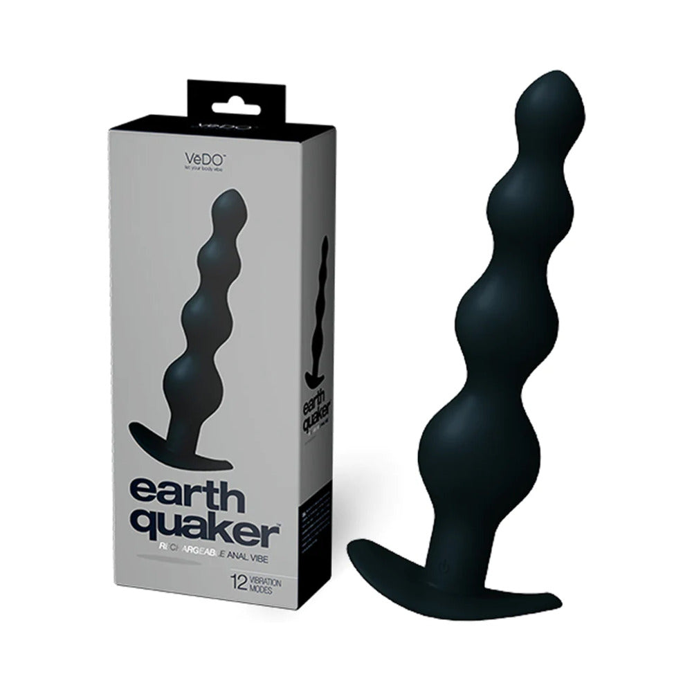 VeDO Earth Quaker Anal Vibe - Just Black - Men&