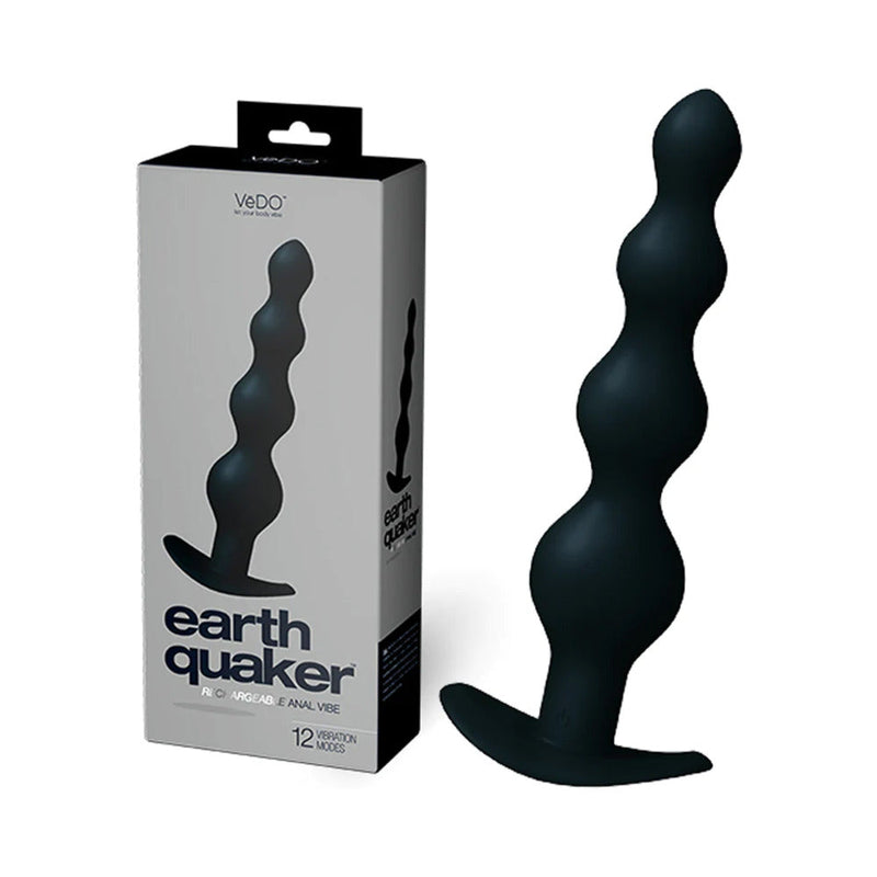 VeDO Earth Quaker Anal Vibe - Just Black - Men&