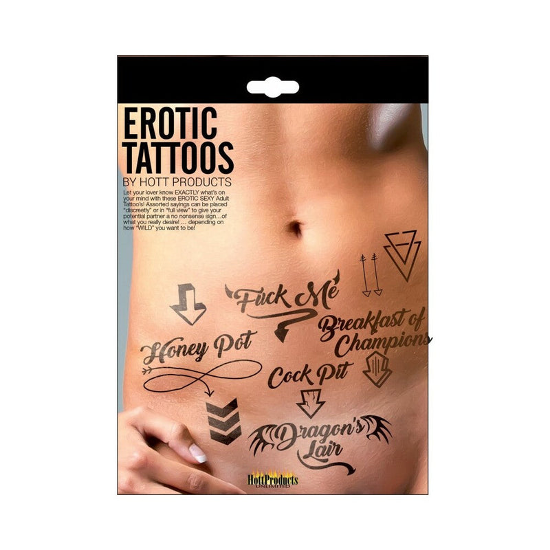 Adult Erotic Tattoos Assorted Pack