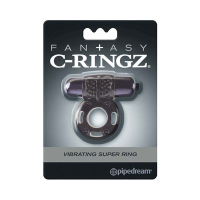 Pipedream Fantasy C-Ringz Vibrating Super Ring With Bullet Black