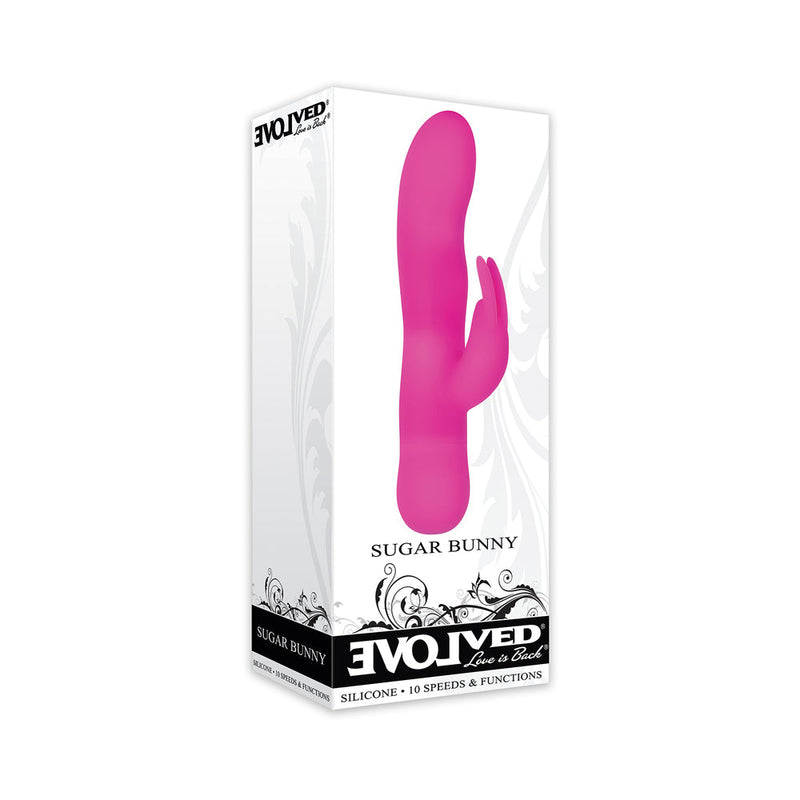 Evolved Sugar Bunny Mini Silicone Rabbit Vibrator Pink