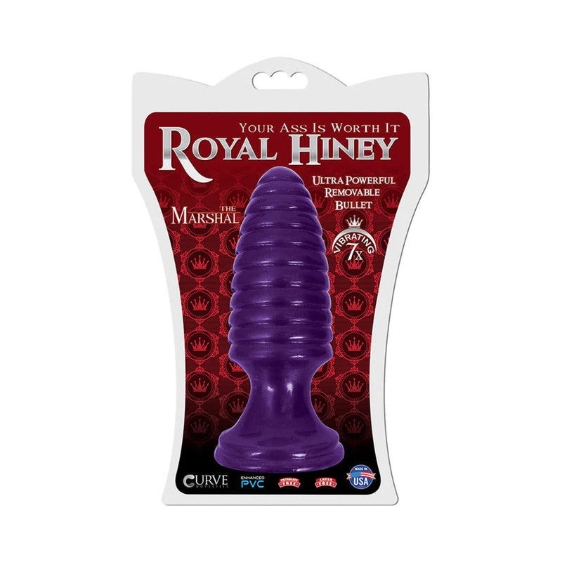 Curve Toys Royal Hiney The Marshal Vibrating Anal Plug Purple