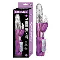 Energize Her Bunny 3 Energize Dual Motors 36 Function 6 Rotation Modes Waterproof Purple