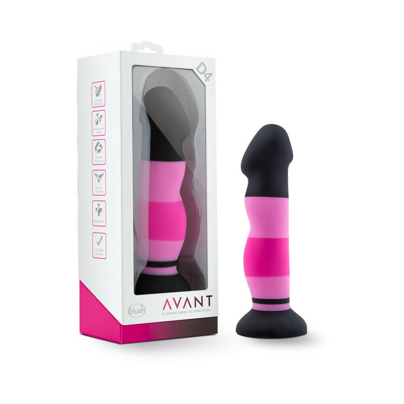 Avant D4 Sexy in Pink 8 in. Silicone Dildo