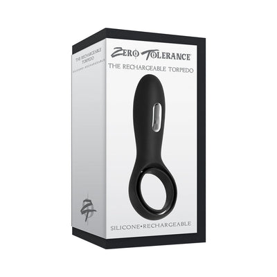 Zero Tolerance The Torpedo Rechargeable Vibrating Silicone Cockring Black