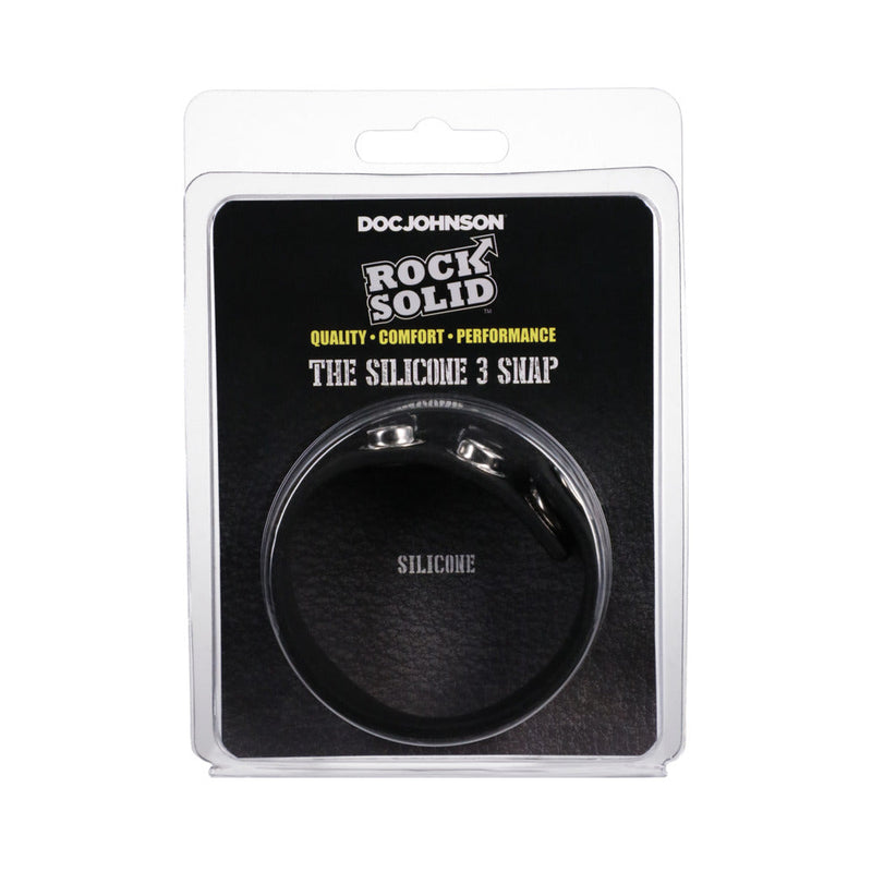 Rock Solid Silaflex 3-Snap (Adjustable) Black