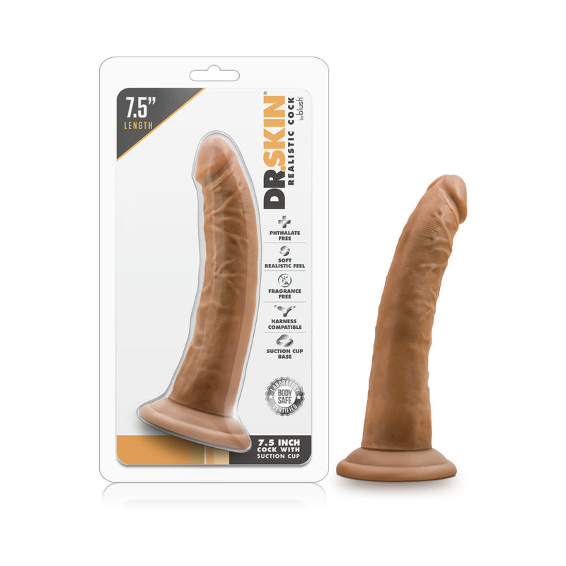 Dr. Skin Realistic 7.5 in. Dildo Tan