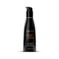 Wicked Aqua Heat Water-Based Warming Lubricant 4 oz.