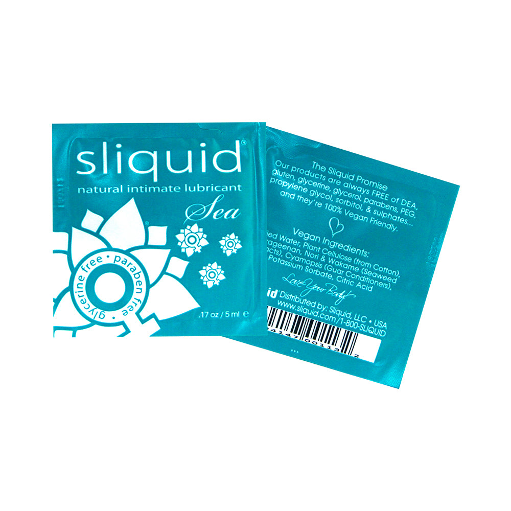 Sliquid Sea Water-Based Lubricant with Seaweed Pillows (200/Bag) – Nice ...