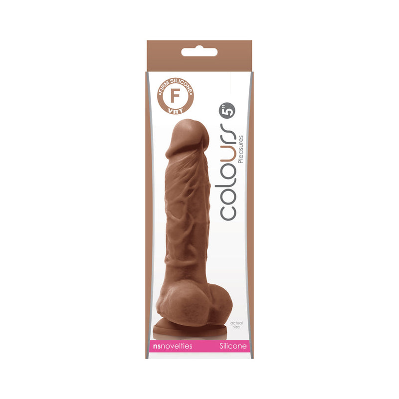 Colours Pleasures 5 in. Dildo Brown