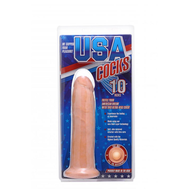 10" Dildo without Balls - Light