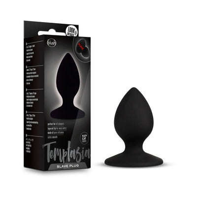 Blush Temptasia ''Slave'' Silicone Anal Plug Black