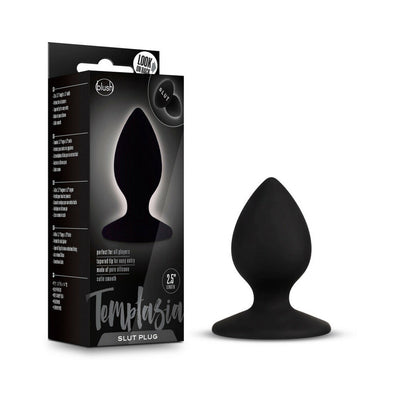 Blush Temptasia ''Slut'' Silicone Anal Plug Black