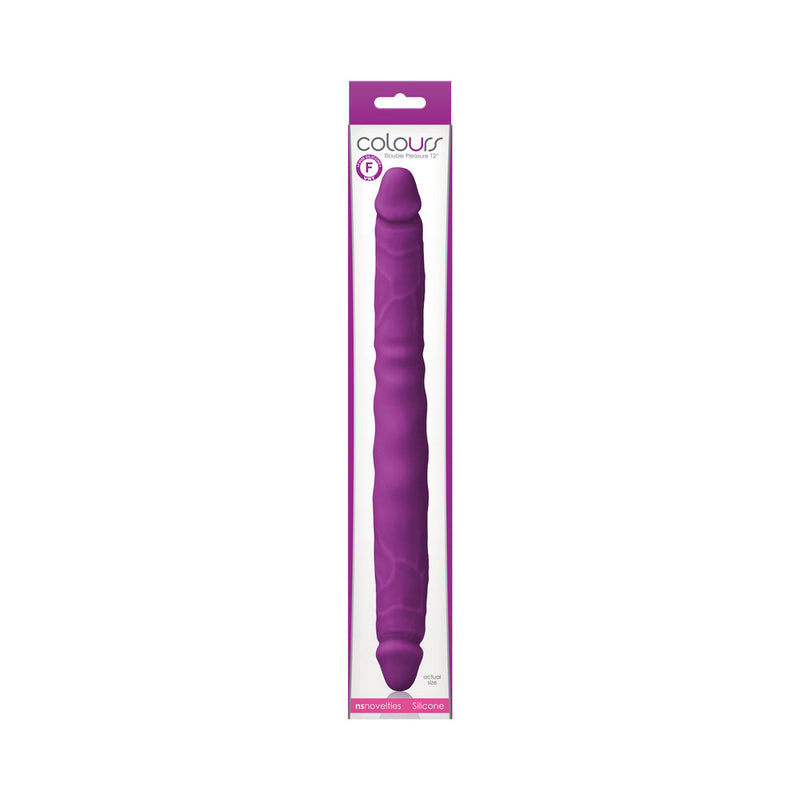 Colours Double Pleasure 12 in. Dual Ended Dildo Purple