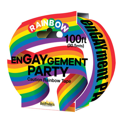 Engaygement - Rainbow Style - Caution Party Tape - 100''