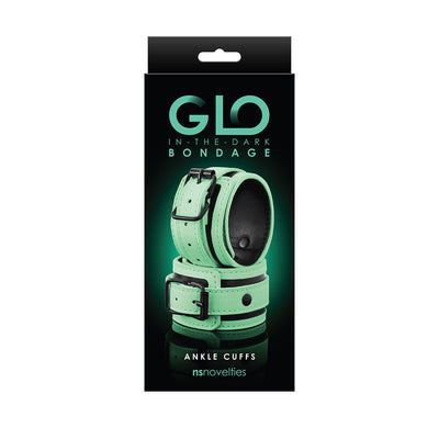 GLO Bondage Ankle Cuffs Green