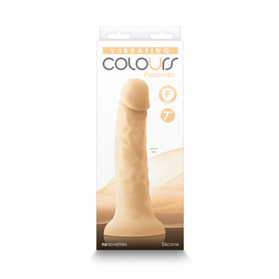 Colours Pleasures 7 in. Vibrating Dildo Beige