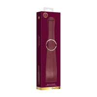 Ouch! Halo Ringed Belt Flogger Burgundy