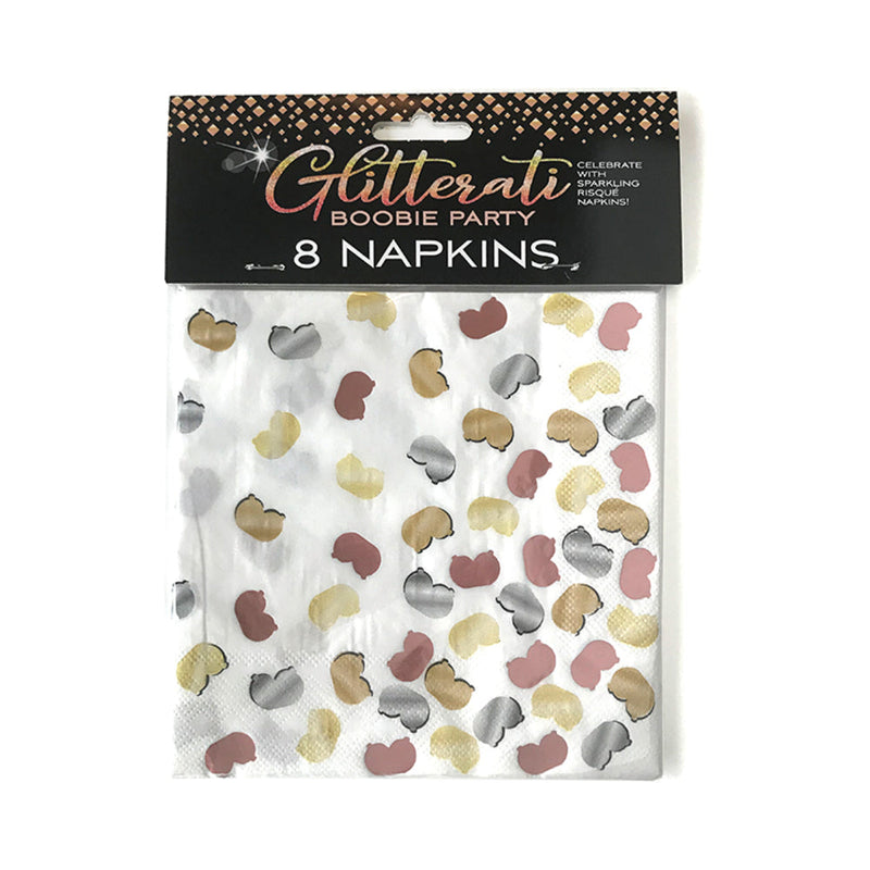 Glitterati Boobie Party Napkins