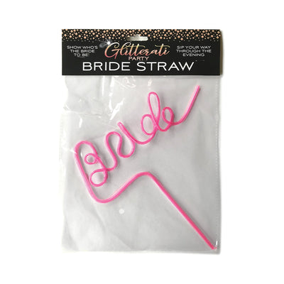 Glitterati Party Bride Straw Pink