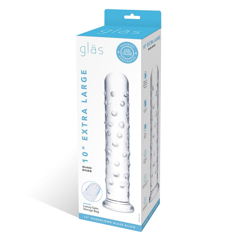 Glas 10 in. Extra Large Glass Dildo