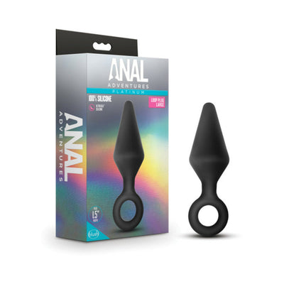 Blush Anal Adventures Platinum Silicone Loop Plug Large Black