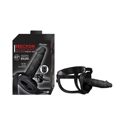 Erection Assistant Hollow Strap-On 9.5 in. Black