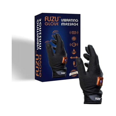 Fuzu Rechargeable Vibrating Massage Glove Right Hand Black