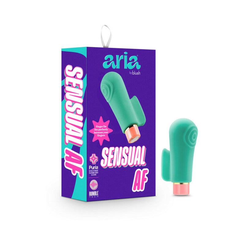 Aria Sensual AF Rechargeable Silicone Mini Vibrator Teal