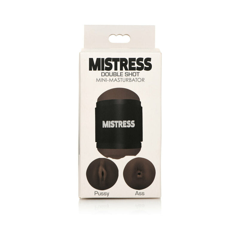 Curve Toys Mistress Double Shot Mini Masturbator Pussy & Ass Dark