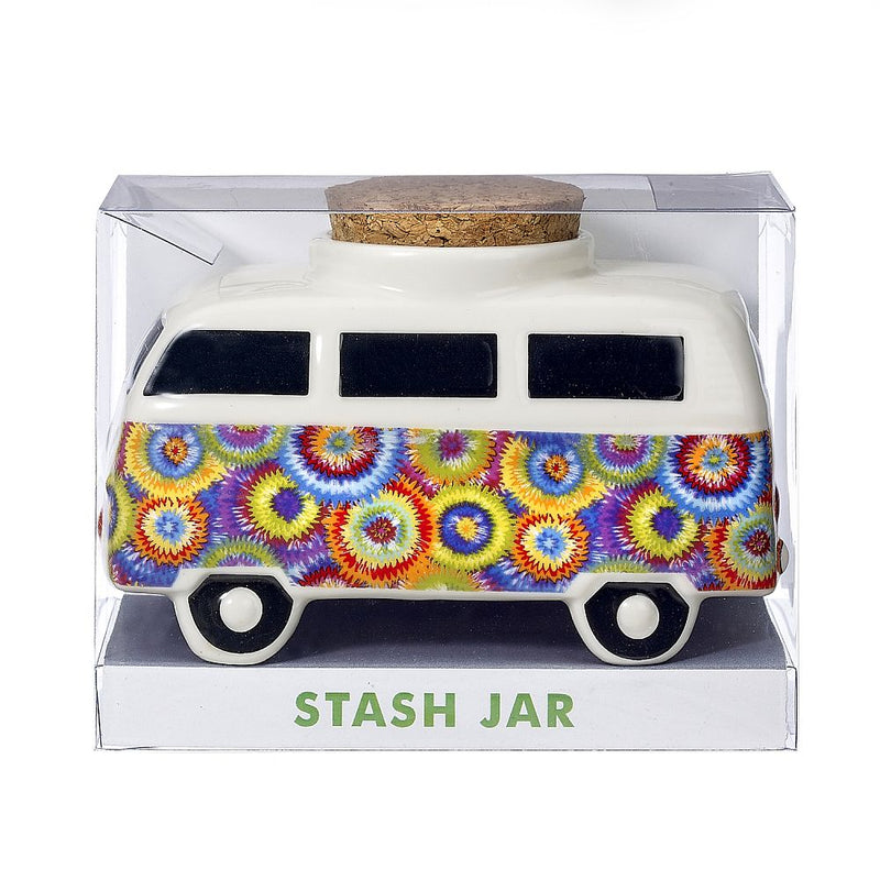 Fashioncraft Colorful Flower Burst Vintage Bus Stash Jar