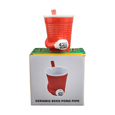 Fashioncraft Red Beer Pong ''420 Pong'' Roast & Toast Mug