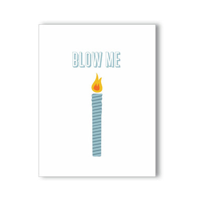 Blow Me Candle Naughty Kard