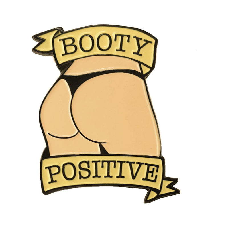 Geeky &amp; Kinky Booty Positive (Vanilla) Enamel Pin