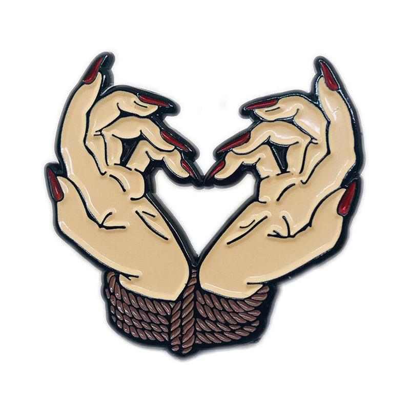 Geeky & Kinky Bound by Love Enamel Pin