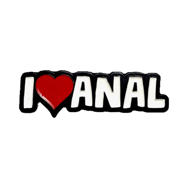 Geeky &amp; Kinky I Heart Anal Enamel Pin