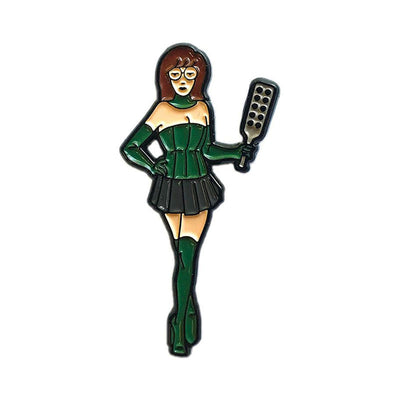 Geeky & Kinky Mistress D Enamel Pin