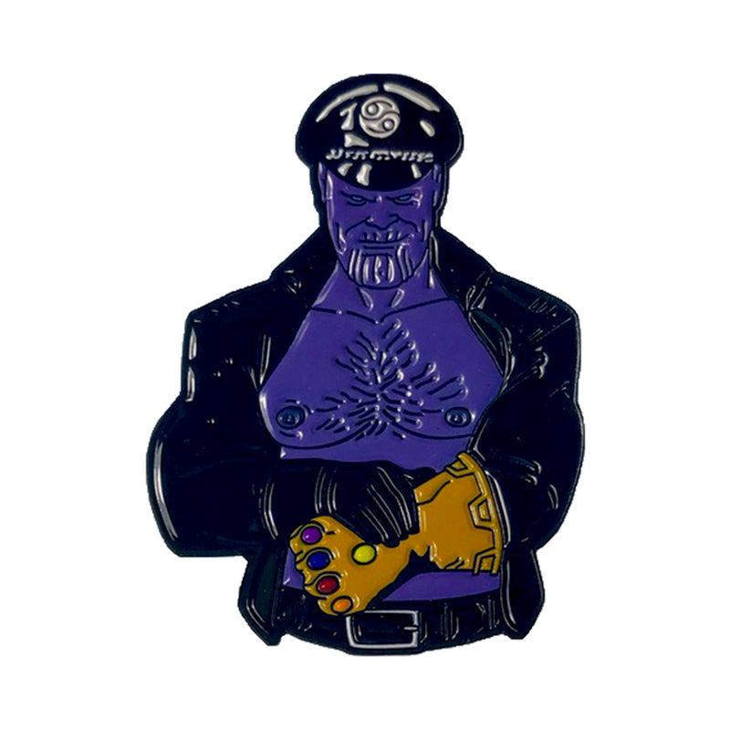 Geeky &amp; Kinky Mad Titan Leather Daddy Enamel Pin